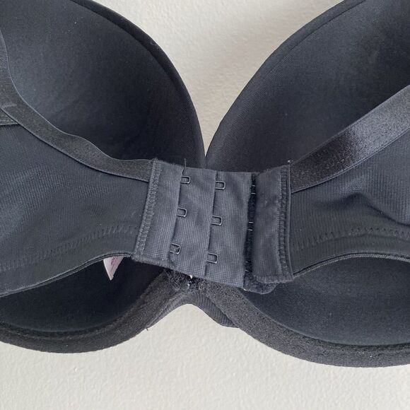 Cacique Bra 118641 Black Full Coverage Smooth Balconette Bra Size 40DD Underwire - Picture 9 of 12